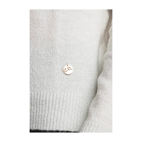 YESZEE Maglia Maglia Donna scollo tondo in lurex Avorio - Francavilla Moda